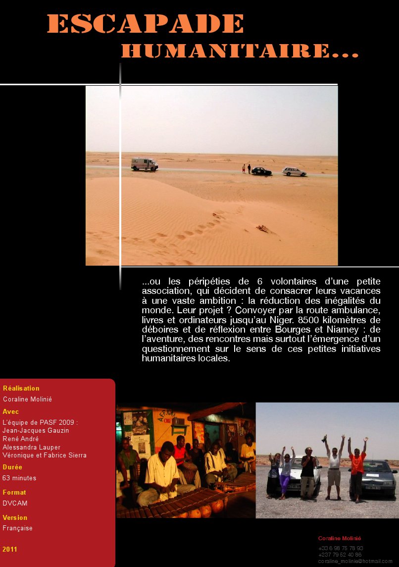 flyer Escapade humanitaire